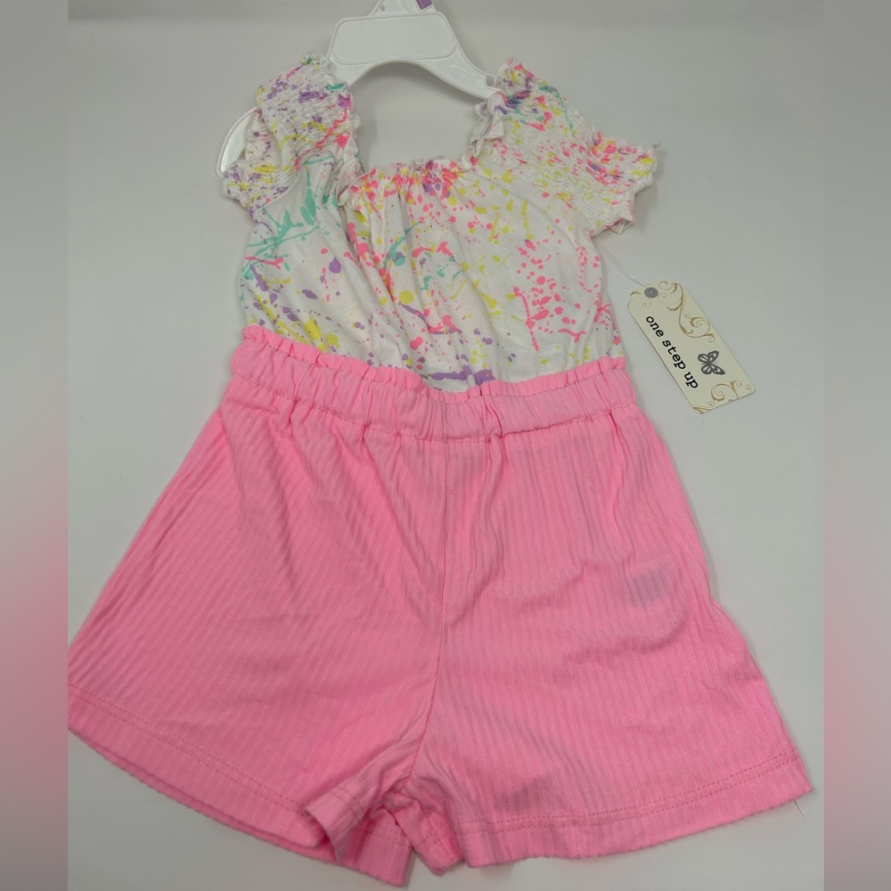 NWT One Step Up Toddlers 4T One Piece Romper